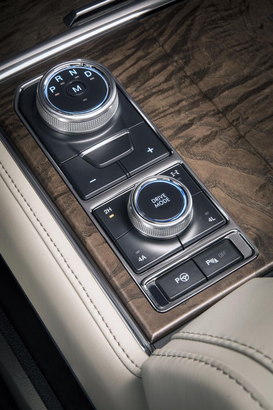 Детали интерьера Ford Expedition Platinum 2017 года  (фото 9 из 15)